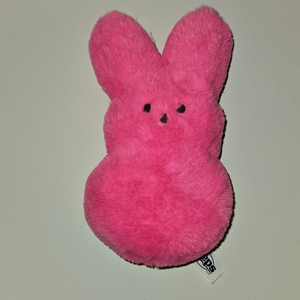 Peeps Hot Pink Easter Bunny Plush 9" Stuffed Toy Soft Fuzzy Just Born 2023